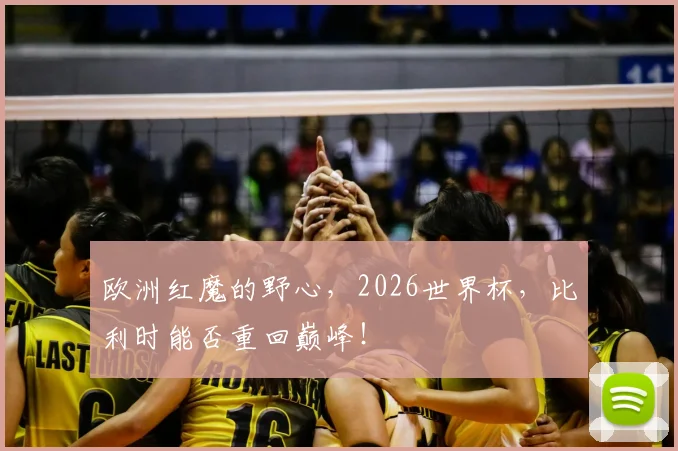 欧洲红魔的野心,2026世界杯,比利时能否重回巅峰!